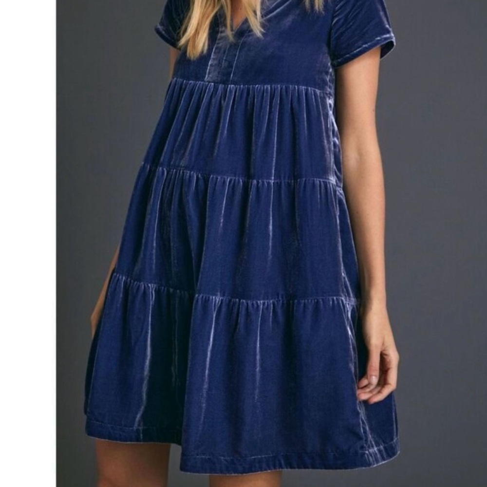 Maeve Midnight Velvet Dress